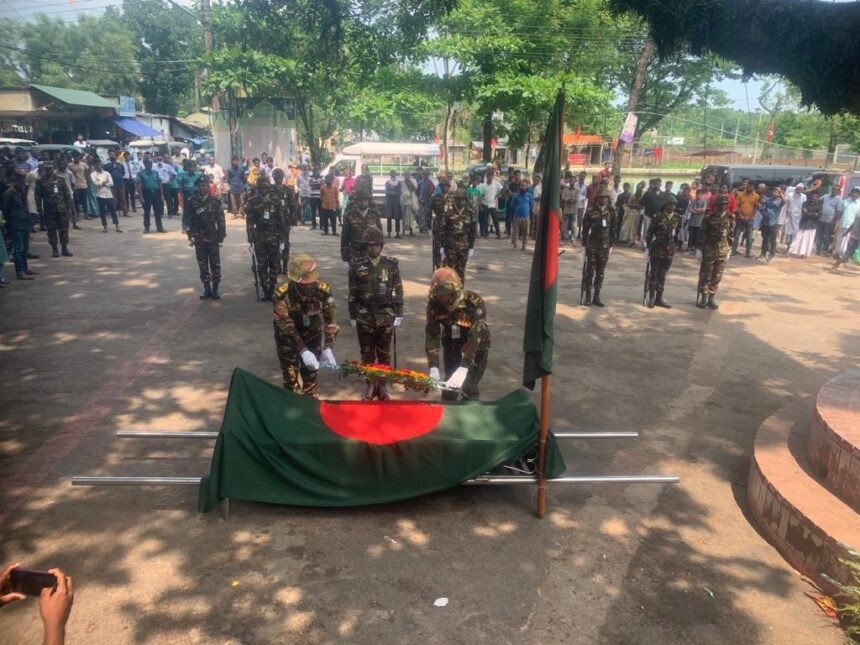 রাষ্ট্রীয় মর্যাদায় বীর মুক্তিযোদ্ধা আব্দুস শহীদের দাফন সম্পন্ন - Surma Times | Sylhet News