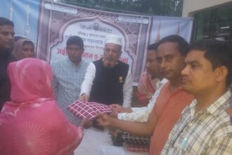 নবীগঞ্জে কোরআন ও মাসআলা শিক্ষার্থী মহিলাদের মধ্যে ঈদ উপহার কাপড় বিতরণ করলেন - এমপি মিলাদ গাজী - Surma Times | Sylhet News