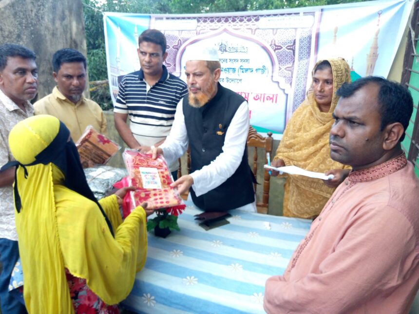 নবীগঞ্জে কোরআন ও মাসআলা শিক্ষার্থী মহিলাদের মধ্যে উপহার শাড়ী বিতরণ করলেন এমপি মিলাদ গাজী - Surma Times | Sylhet News