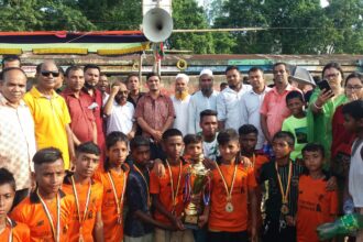 নবীগঞ্জে বঙ্গবন্ধু ও বঙ্গমাতা ফুটবল টুর্নামেন্টের ফাইনাল খেলা অনুষ্টিত - Surma Times | Sylhet News