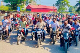 দক্ষিণ সুরমায় হরতালের প্রতিবাদে এমপি হাবিবের নেতৃত্বে মোটরসাইকেল শোডাউন 16 দক্ষিণ সুরমায় হরতালের প্রতিবাদে এমপি হাবিবের নেতৃত্বে মোটরসাইকেল শোডাউন - Surma Times | Sylhet News