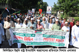 ফিলিস্তিনে ইসরাইলি আগ্রাসনের প্রতিবাদে সিলামে বিক্ষোভ মিছিল 26 ফিলিস্তিনে ইসরাইলি আগ্রাসনের প্রতিবাদে সিলামে বিক্ষোভ মিছিল - Surma Times | Sylhet News