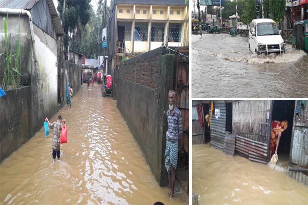 টানা বৃষ্টিতে জলের নগরে পরিণত হয়েছে সিলেট - Surma Times | Sylhet News
