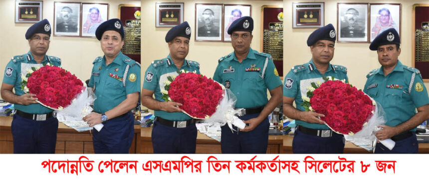অতিরিক্ত ডিআইজি হলেন এসএমপির তিনজনসহ সিলেটের ৮ কর্মকর্তা - Surma Times | Sylhet News