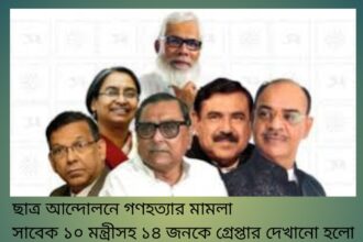 ছাত্রআন্দোলনে গণহত্যার মামলা সাবেক ১০ মন্ত্রীসহ ১৪ জনকে গ্রেপ্তার দেখানো হলো 10 ছাত্রআন্দোলনে গণহত্যার মামলা সাবেক ১০ মন্ত্রীসহ ১৪ জনকে গ্রেপ্তার দেখানো হলো - Surma Times | Sylhet News