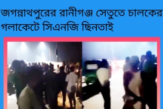 জগন্নাথপুরের রানীগঞ্জ সেতুতে চালকের গলাকেটে সিএনজি ছিনতাই 18 জগন্নাথপুরের রানীগঞ্জ সেতুতে চালকের গলাকেটে সিএনজি ছিনতাই - Surma Times | Sylhet News