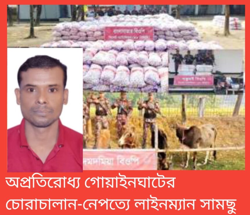অপ্রতিরোধ্য গোয়াইনঘাটের চোরাচালান-নেপথ্যে লাইনম্যান সামছু 1 অপ্রতিরোধ্য গোয়াইনঘাটের চোরাচালান-নেপথ্যে লাইনম্যান সামছু - Surma Times | Sylhet News