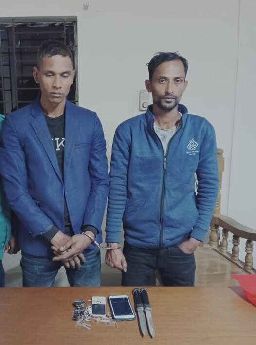 মাদক সেবন করতে এসে পুলিশের জালে চিহ্নিত দুই ছিনতাইকারী 1 মাদক সেবন করতে এসে পুলিশের জালে চিহ্নিত দুই ছিনতাইকারী - Surma Times | Sylhet News