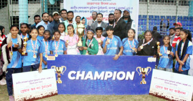 সিলেটে ‘জাতীয় গোল্ডকাপ ফুটবল টুর্নামেন্ট অনূর্ধ্ব-১৭’র পুরস্কার বিতরণ অনুষ্ঠিত