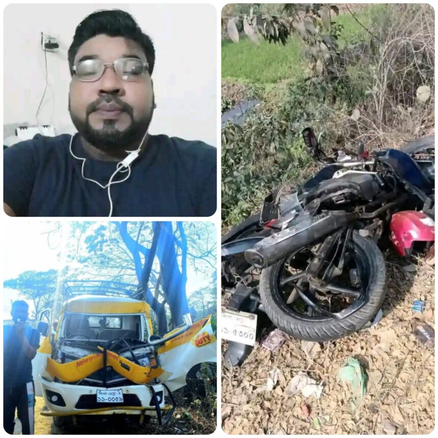 দক্ষিণ সুরমায় বাস, পিকআপ ও দুই মোটরসাইকেলের ত্রিমুখী সংঘর্ষ: নিহত ১ - Surma Times | Sylhet News