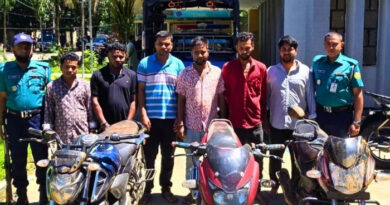 সিলেটে মোটরসাইকেল চোরচক্রের ৬ সদস্য গ্রেফতার