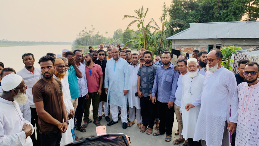 কুশিয়ারা ভাঙনে ক্ষতিগ্রস্ত সড়ক ও সেতু পরিদর্শনে কাইয়ুম চৌধুরী - Surma Times | Sylhet News