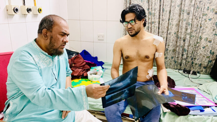 গণঅভ্যুত্থানে আহত গোয়াইনঘাটের মতিন চক্ষু ঝুঁকিতে, জীবন সংকটে: কাইয়ুম চৌধুরী 1 গণঅভ্যুত্থানে আহত গোয়াইনঘাটের মতিন চক্ষু ঝুঁকিতে, জীবন সংকটে: কাইয়ুম চৌধুরী - Surma Times | Sylhet News
