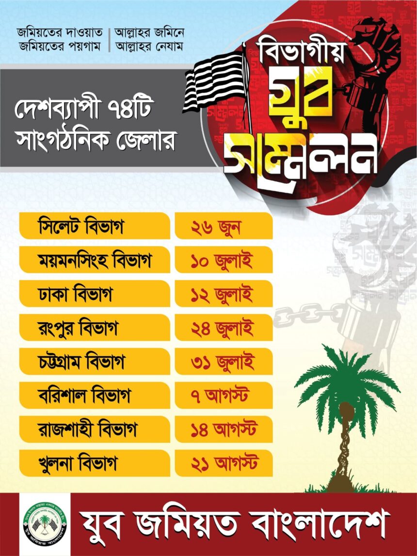 আজ যুব জমিয়তের সিলেট বিভাগীয় যুব সম্মেলন 1 আজ যুব জমিয়তের সিলেট বিভাগীয় যুব সম্মেলন - Surma Times | Sylhet News