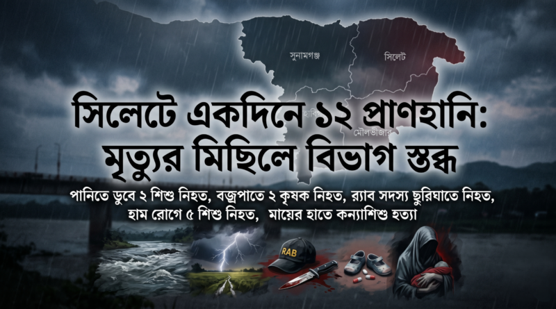 সিলেটে একদিনে ১২ প্রাণহানি: মৃত্যুর মিছিলে বিভাগ স্তব্ধ সিলেটে একদিনে ১২ প্রাণহানি: মৃত্যুর মিছিলে বিভাগ স্তব্ধ
