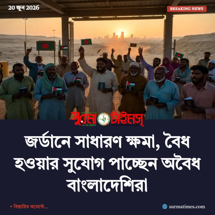 জর্ডানে সাধারণ ক্ষমা, বৈধ হওয়ার সুযোগ পাচ্ছেন অবৈধ বাংলাদেশিরা 1 জর্ডানে সাধারণ ক্ষমা, বৈধ হওয়ার সুযোগ পাচ্ছেন অবৈধ বাংলাদেশিরা - Surma Times | Sylhet News
