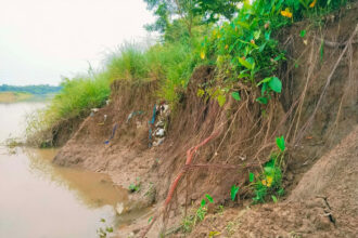 গোলাপগঞ্জে শিংপুর ডাইক ভাঙন, আতঙ্কে কাঁপছে এলাকা - Surma Times | Sylhet News