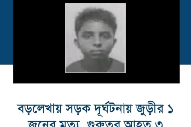 জুড়ীতে পিকআপ-সিএনজি সংঘর্ষে যুবকের মৃত্যু, আহত ৩ 2 জুড়ীতে পিকআপ-সিএনজি সংঘর্ষে যুবকের মৃত্যু, আহত ৩ - Surma Times | Sylhet News