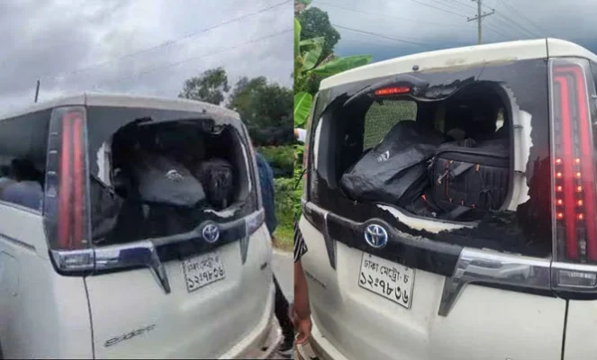 গোলাপগঞ্জে এনসিপি নেতাদের গাড়িবহরে হামলার অভিযোগ - Surma Times | Sylhet News