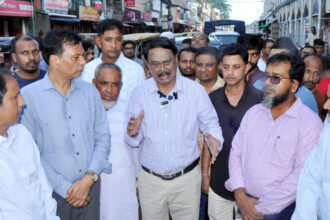 ছাতকে ২৬৬ কোটি টাকার সড়ক উন্নয়ন কাজ শুরুর প্রস্তুতি, কাজস্থল পরিদর্শনে এমপি মিলন 6 ছাতকে ২৬৬ কোটি টাকার সড়ক উন্নয়ন কাজ শুরুর প্রস্তুতি, কাজস্থল পরিদর্শনে এমপি মিলন - Surma Times | Sylhet News