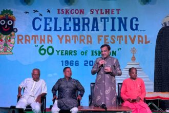 ইসকনের আলোচনা সভায় কয়েস লোদী - Surma Times | Sylhet News