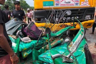 এবার ওসমানীনগরে ট্রাক-অটোরিকশা সংঘর্ষে শিশুসহ ৪ জন নিহত 18 এবার ওসমানীনগরে ট্রাক-অটোরিকশা সংঘর্ষে শিশুসহ ৪ জন নিহত - Surma Times | Sylhet News