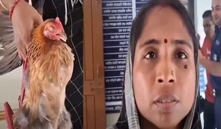 মুরগি নিয়ে থানায় গৃহবধূ, বিচার চাইলেন ভাসুরের বিরুদ্ধে - Surma Times | Sylhet News