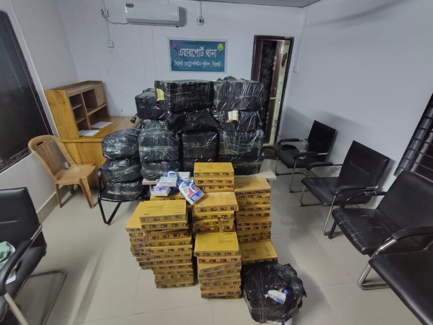লাক্কাতুরায় দুর্ঘটনাকবল নোহা গাড়ি থেকে ৮ লাখ ৫১ হাজার টাকার ভারতীয় পণ্য জব্দ 1 লাক্কাতুরায় দুর্ঘটনাকবল নোহা গাড়ি থেকে ৮ লাখ ৫১ হাজার টাকার ভারতীয় পণ্য জব্দ - Surma Times | Sylhet News