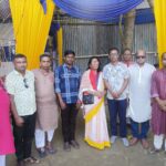 ছাতক খাগামুড়া পূজামণ্ডপে ঐক্য পরিষদ নেতৃবৃন্দ - Surma Times | Sylhet News