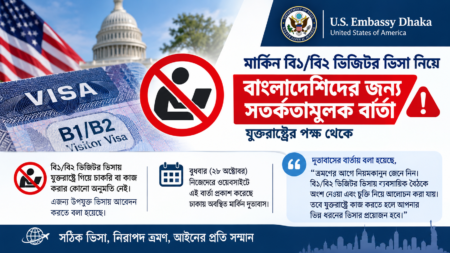 বি১/বি২ ভিসায় চাকরি নয়, সতর্ক করল মার্কিন দূতাবাস - Surma Times | Sylhet News