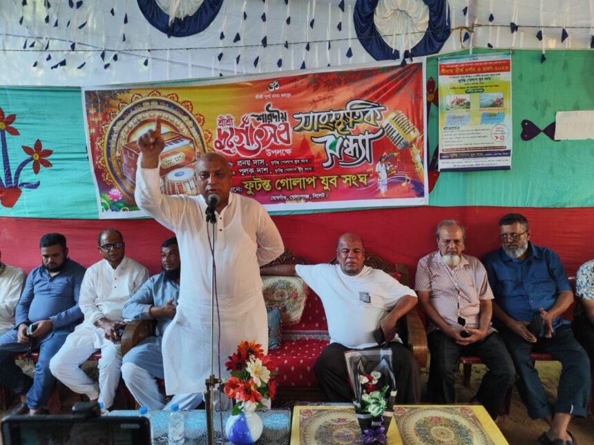 পূজামণ্ডপে এমরান আহমদ চৌধুরী: বিএনপির সময়ে নিরাপদ থাকেন সব ধর্মের মানুষ - Surma Times | Sylhet News